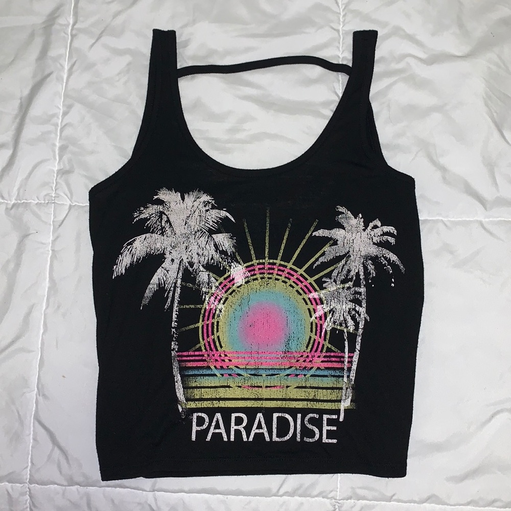 Black Paradise Tank Top - Like New